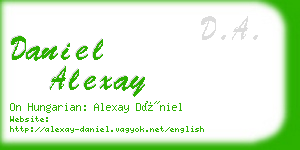 daniel alexay business card